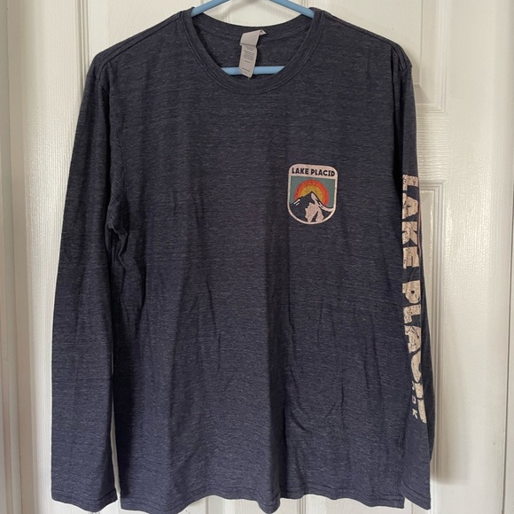 Mens Duckco Lake Placid Long Sleeve Tshirt Large - Picture 1 of 3